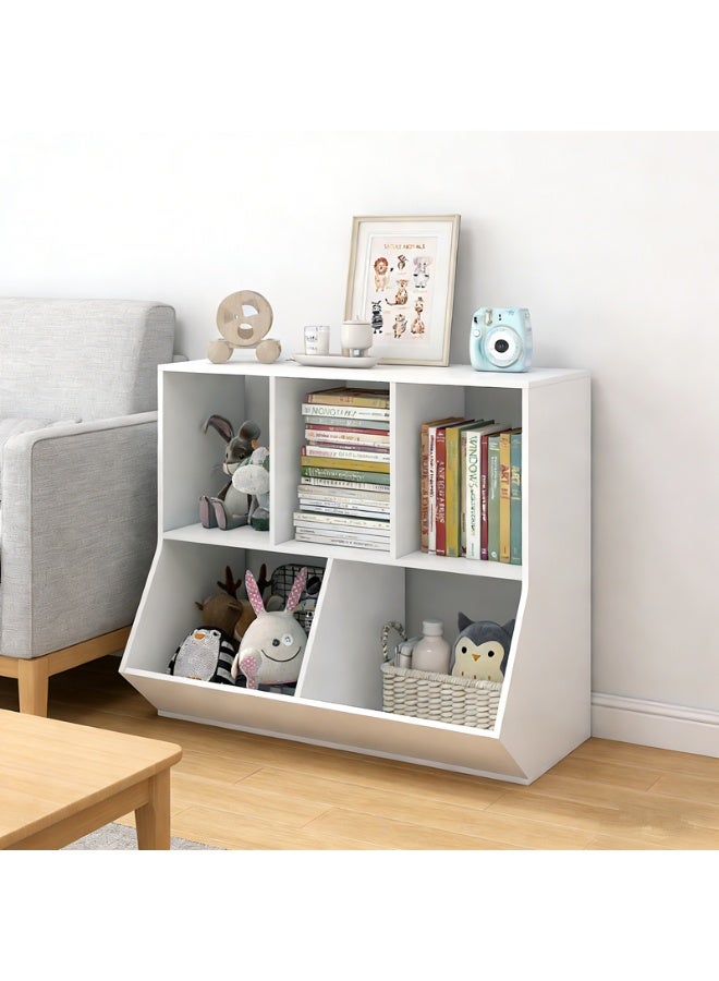 Children's Bookshelf Large-Capacity Toy Picture Book Integrated Storage Rack (SGG043) - Image 5